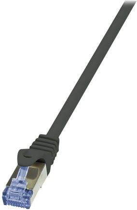 LogiLink Flat U/UTP Cat.5e (Gigabit) Καλώδιο Δικτύου Ethernet 0.5m Μαύρο