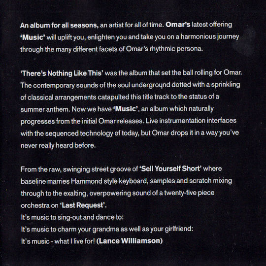 Omar Music Cd