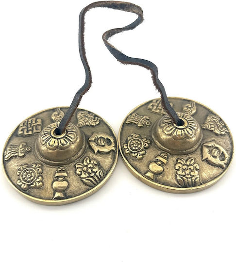 Handmade Meditation Cymbals 8 Auspicious Symbols 5,5cm