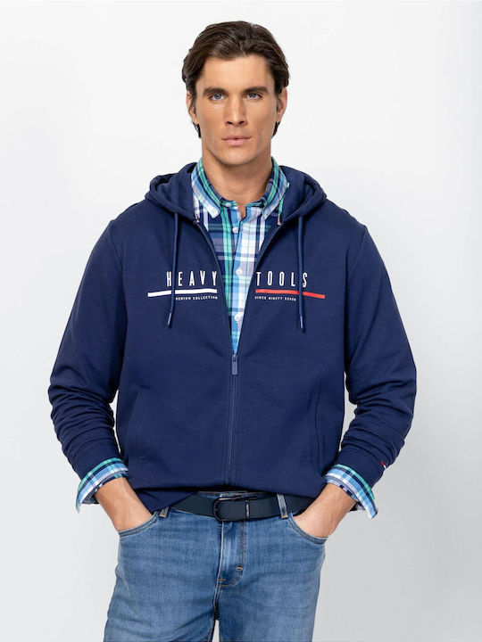 Herren Sweatshirt mit Kapuze Blau