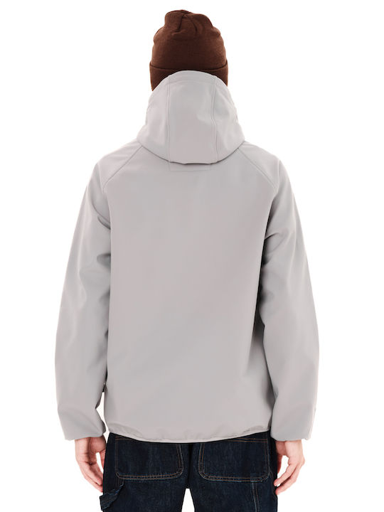 Bonded Leder Jacke Wasserdicht Graues