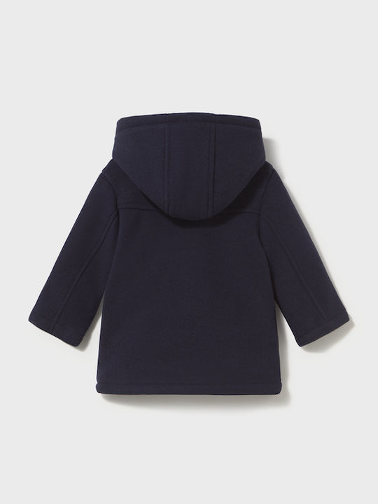 Kids Montgomery Short Coat Hooded Blue