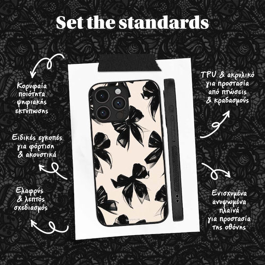 Sonique Diva Series Case Motorola Edge 40 Neo 5g Black Bows