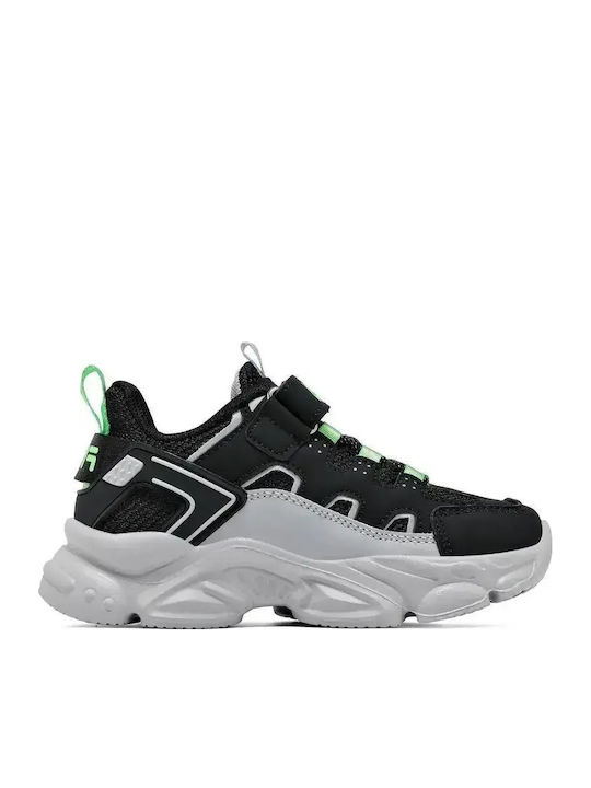 FILA Adidasi copii cu închidere Hoop & Loop Negri