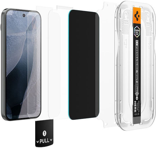 Spigen Sgp Privacy Glass Screen Protector Glas.tr ”Ez Fit” Ac Pro 2-Pack Slim Fc Compatible with Google Pixel 10 11 2 Tempered Transparent Agl11546