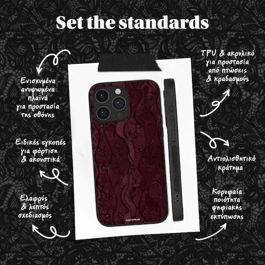 Sonique Diva Series Case Oppo Reno14 Pro 5g Burgundy Lace
