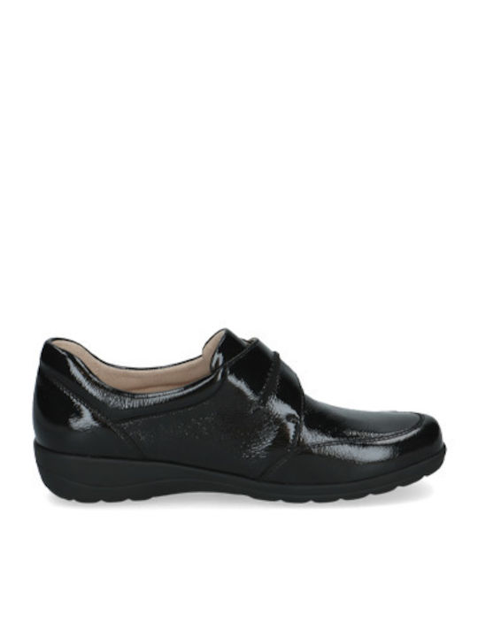 Leather Women's Moccasins in Black Colour