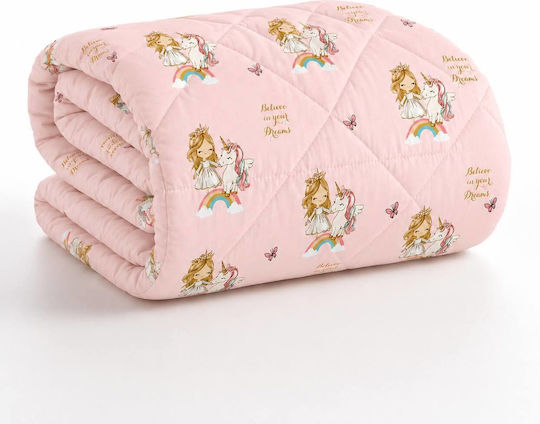 Astron Italy Kinderbettlaken Set Mit Gummizug Einhorn 160x240cm