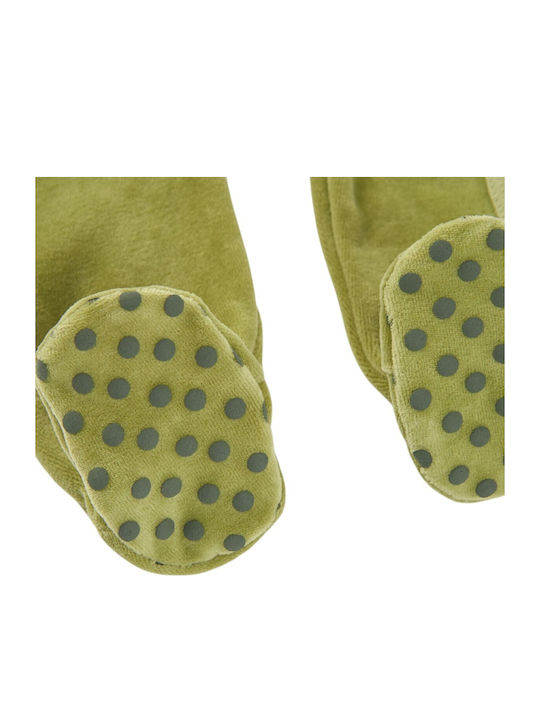 Boboli Samt Baby-Strampler Grün