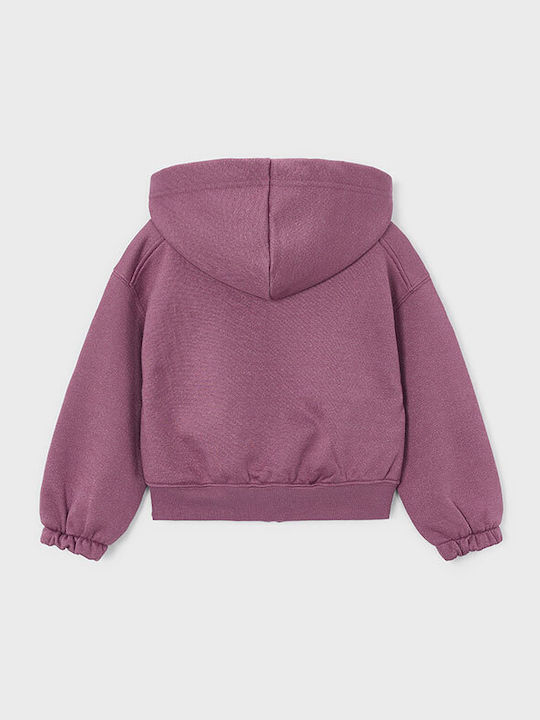 Kinder-Sweatshirt Strickjacke Lila