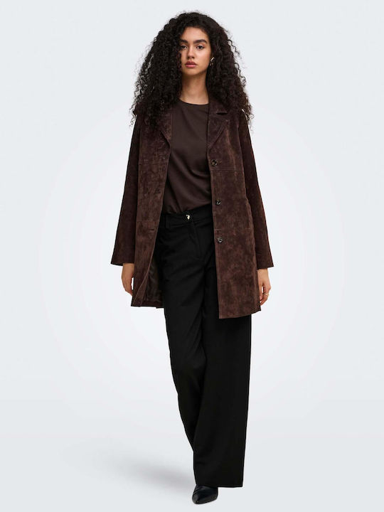 Pantaloni Dama High Rise Pantaloni Largi În Linie Dreaptă Negri