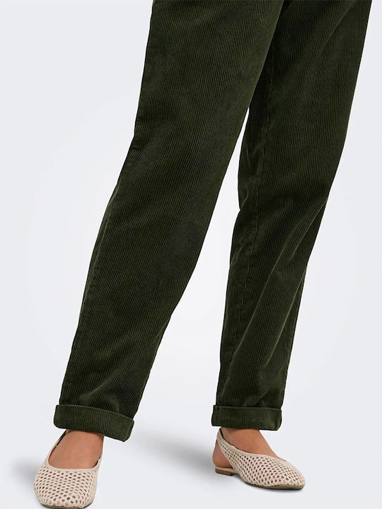 Women's Chino Trousers in Regular Fit Green