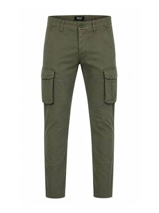 Pantaloni bărbați Cargo Relaxed Fit Kaki