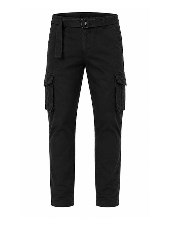 Pantaloni bărbați Cargo Relaxed Fit Negru