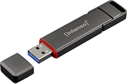Intenso 250GB USB-Stick 3.2 Externe Festplatte mit USB-C & USB-A Grau