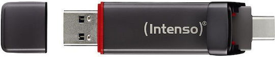 Intenso 250GB USB-Stick 3.2 Externe Festplatte mit USB-C & USB-A Grau