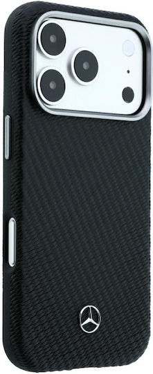 Mercedes Leder Semi Wrap Holzoptik Magsafe Iphone 18 Pro Max 17 Pro Max Schwarz