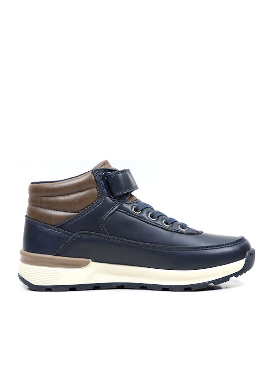 Leder Kinderstiefel Blau