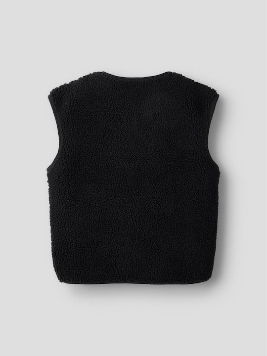 Детски елек плетен Black