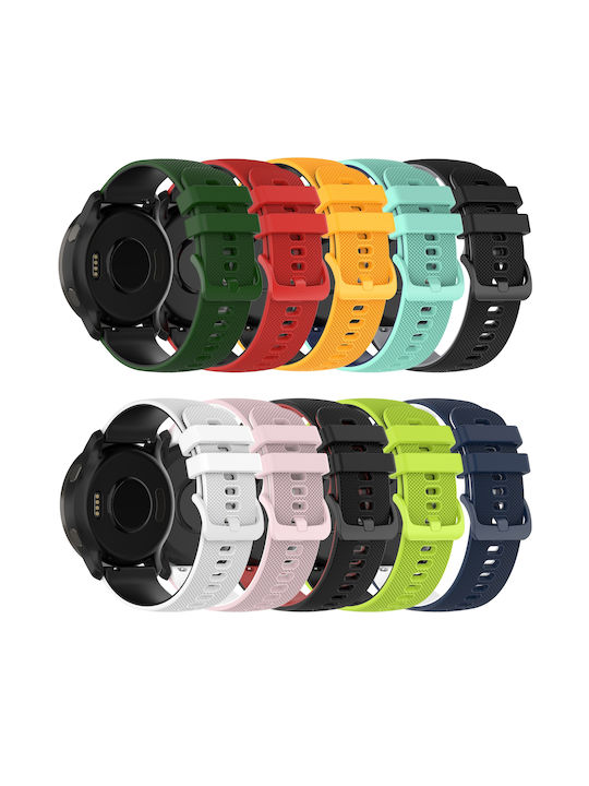 Amazfit GTR 3 22mm Karo Zweifarbige Silikon Uhrenarmband Weiß+Schwarz