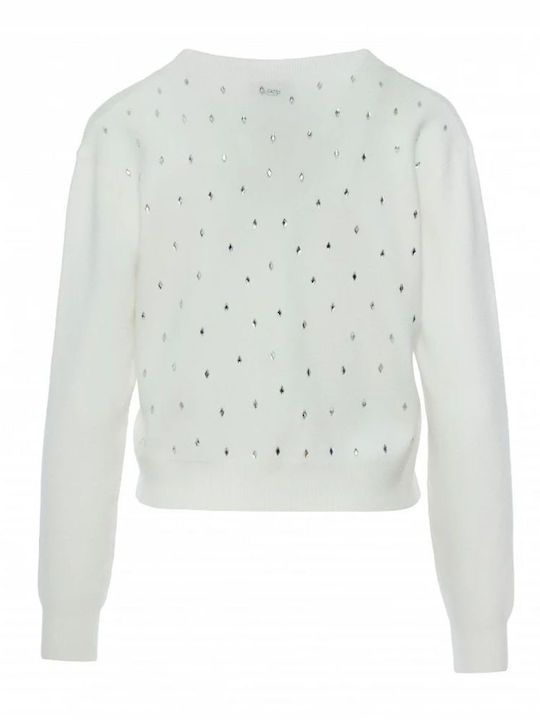 Γυναικεία Ζακέτα με Κουμπιά Off White