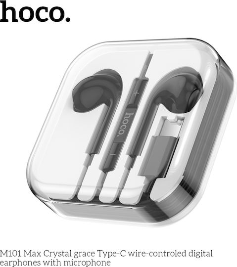 Hoco 112501 Слушалки Handsfree с USB-C конектор Черни