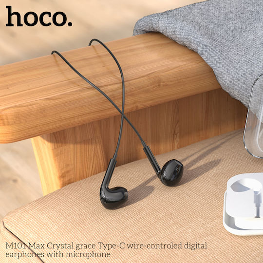 Hoco 112501 Слушалки Handsfree с USB-C конектор Черни