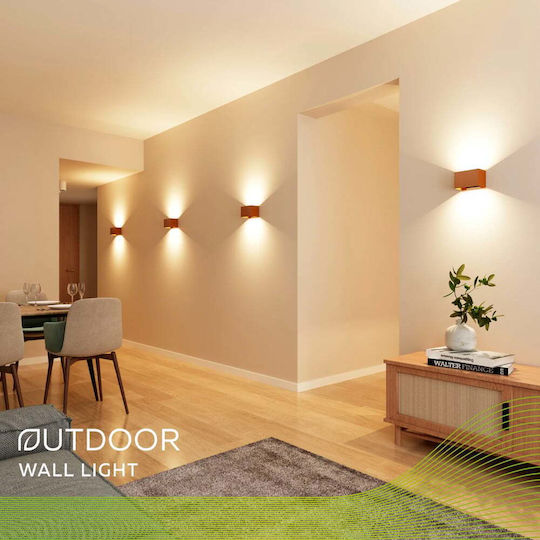 Calex Iluminat Exterior Montat Pe Perete Led Ip54 Dublu Fascicul
