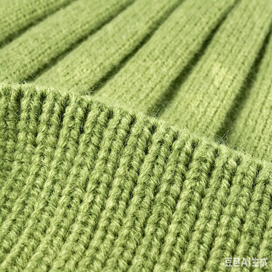 Unisex Beanie Fleece Σκούφος Aus Strick in Grün