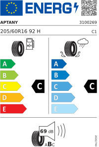 Aptany Runflat 205/60R16 92HH Лятна Автомобилна Гума