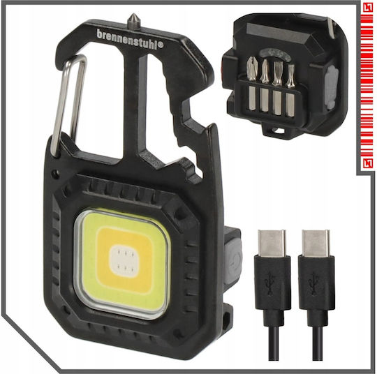 Brennenstuhl Акумулаторен Фенер Ключодържател LED IP20 с Максимална Светлинна Мощност 600lm 10бр