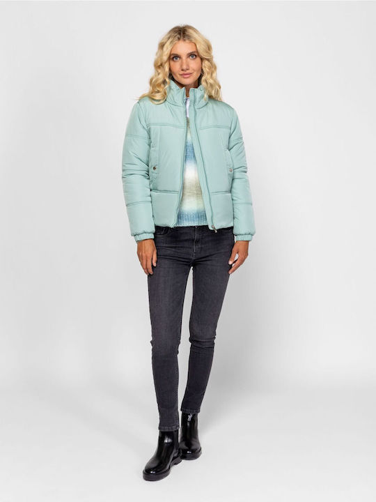 Jachetă Dama pentru Primăvară/Toamnă Mint Green