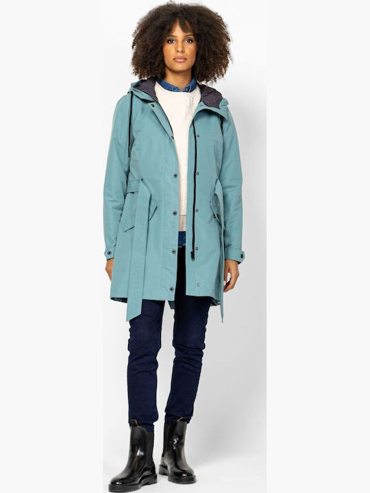 Jachetă Dama de Drumeție Waterproof Teal