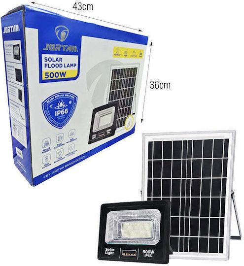 Водоустойчив Соларен LED Прожектор 500W с Фотоклетка и Дистанционно IP66