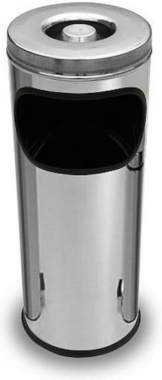 Metallischer Abfallbehälter 17lt Inox