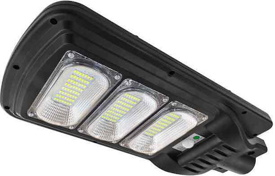 LED Водоустойчив Соларен Уличен Фенер 150W Студено Бяло 6500K с Датчик за Движение, Фотосензор и Дистанционно IP66