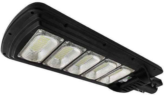 LED Водоустойчив Соларен Уличен Фенер 250W Студено Бяло 6500K с Датчик за Движение, Фотосензор и Дистанционно IP66