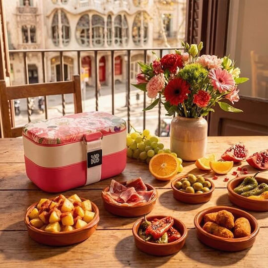 Yoko Design Bento Box Barcelona Cutie De Prânz Din Silicon Cu Compartimente 1.2lt Yoko Design Bento Box Barcelona Cutie De Prânz Din Silicon Cu Compartimente 1.2lt