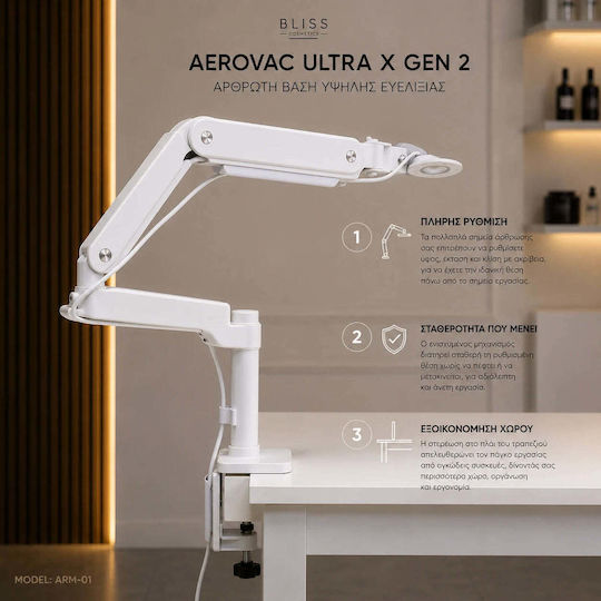 Bliss Cosmetics Aerovac Ultra X Gen 2 Вграден Прахоуловител За Нокти 100W