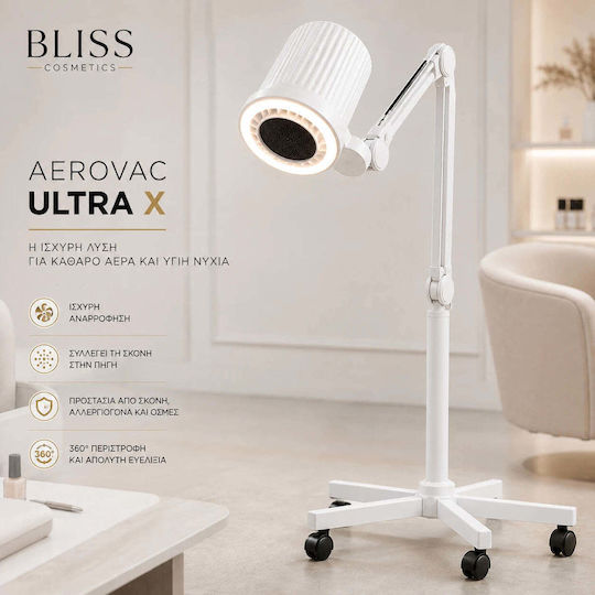 Bliss Cosmetics Aerovac Ultra X – Професионален Вграден Прахоуловител За Нокти 80W