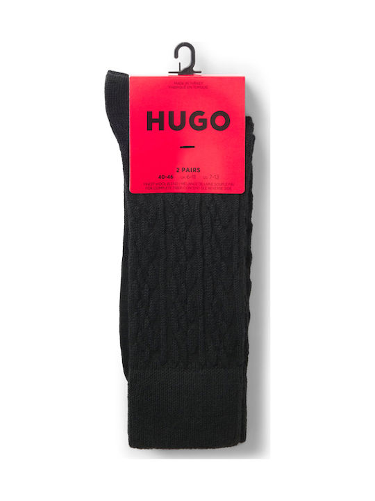 Hugo Мъжки Чорапи Черни 2Брой