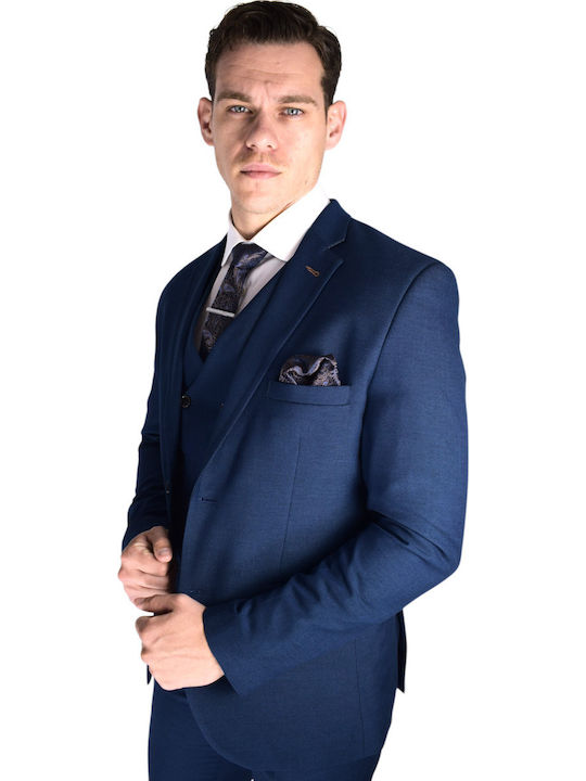 Men's Suit with Vest Navy
