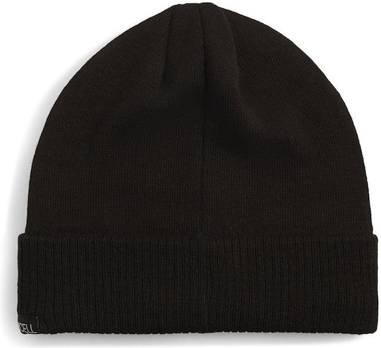 Beanie Unisex Σκούφος Πλεκτός σε Μαύρο χρώμα