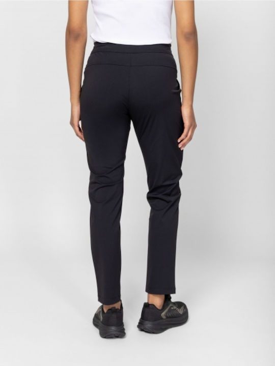 Pantaloni Dama Din Țesătură În Linia Tapered Negru