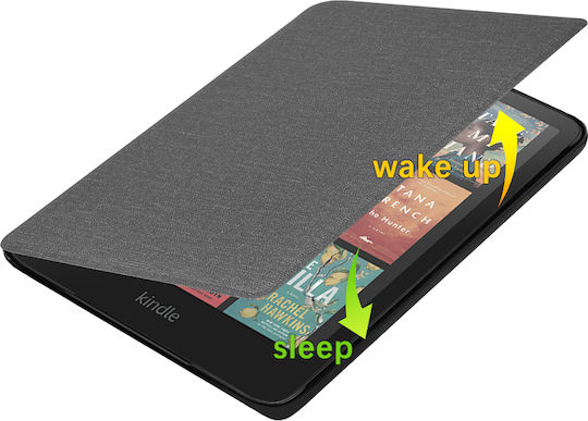 Inkora Flip Cover Dauerhafte Graue Kindle Paperwhite 2024