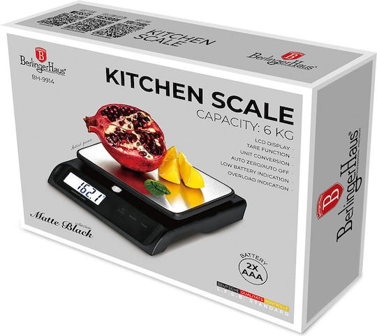 Berlinger Haus Digitale Küchenwaage bis 6kg Schwarze