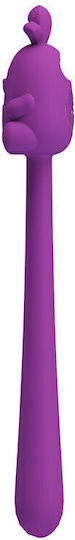 Pretty Love Cute Bunny Flirting Stick Вибратор Заек 16.5cm Лилав