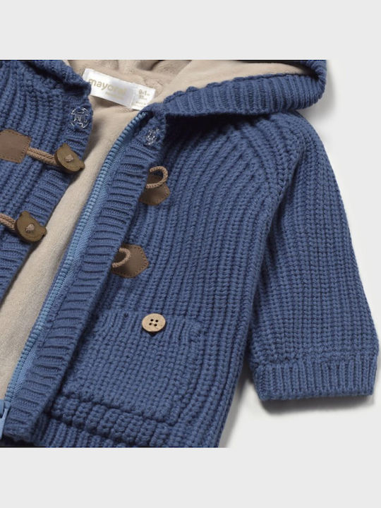 Kids Cotton Cardigan Myrtillo