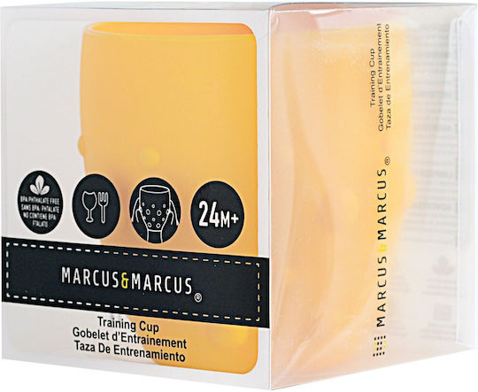 Marcus & Marcus Pahar pentru copii din silicon galben pentru 24m+