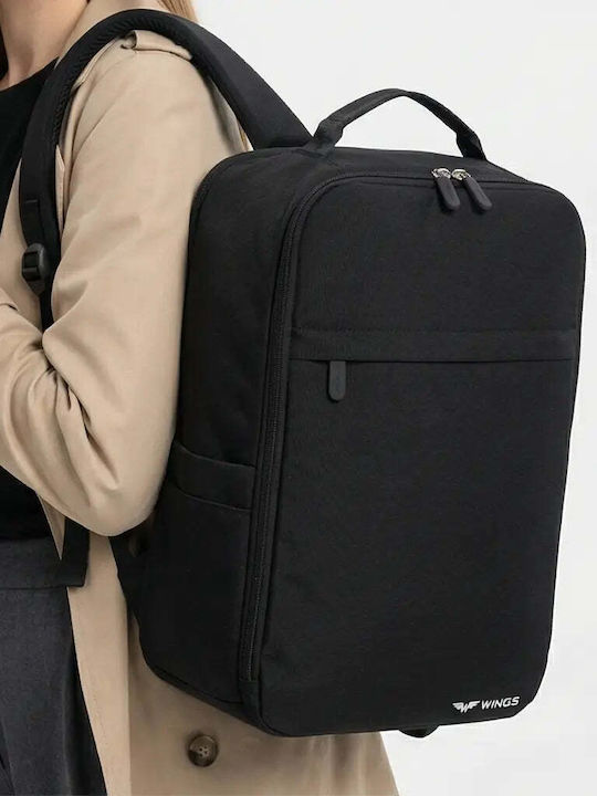 Ghiozdan De Spate Cu Husă Pentru Sticlă De Apă Negru 20 Litri 25 X 20 X 40 Cm